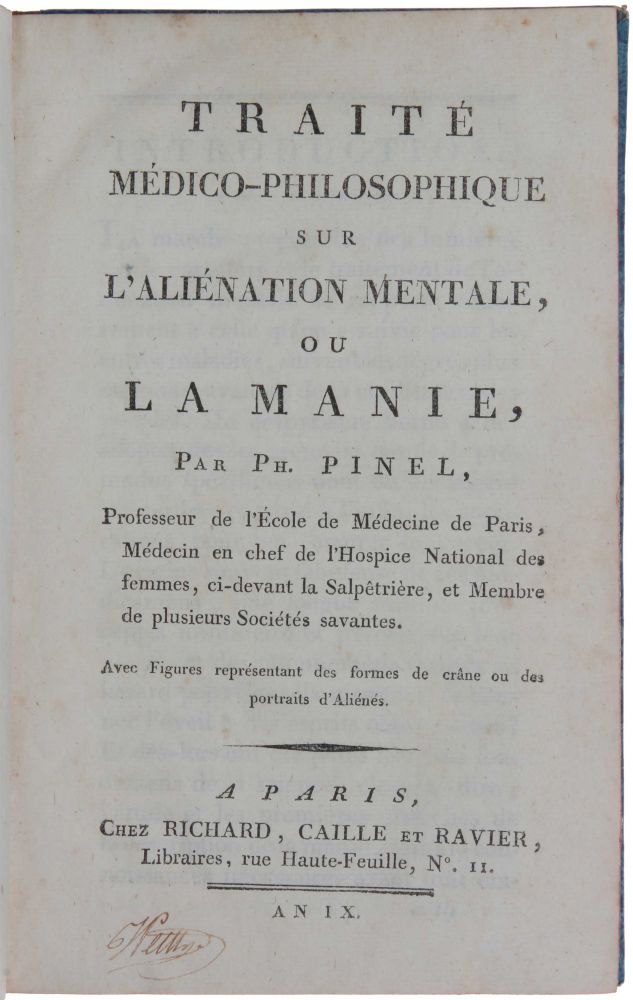 Pinel original front cover
